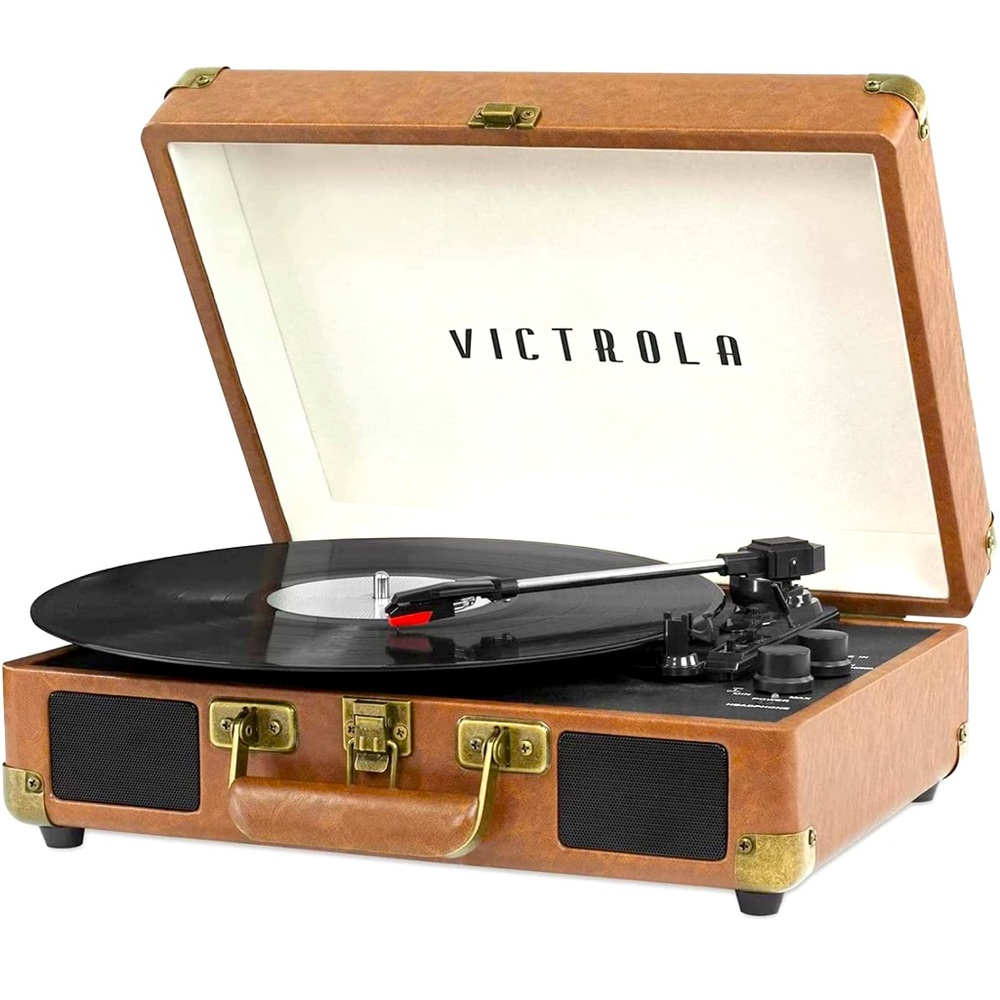 Victrola Vintage 3-Speed Bluetooth Portable Suitcase Record Player